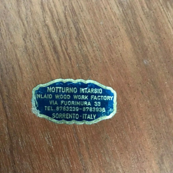 Notturno Intarsio Sorrento Italy San Francesco D'Assisi Inlaid Wood Wall Plaque - Picture 3 of 3